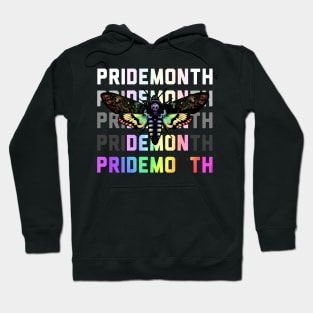 Pride Moth Rainbow Hoodie